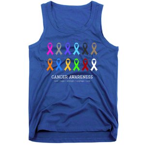 Cancer Awareness Clothing Gift Fight Cancer Ribbon Gift Tank Top