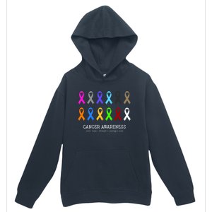 Cancer Awareness Clothing Gift Fight Cancer Ribbon Gift Urban Pullover Hoodie