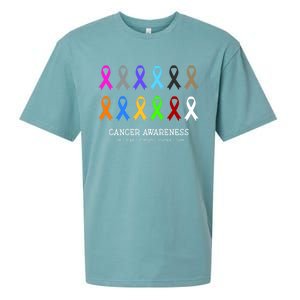 Cancer Awareness Clothing Gift Fight Cancer Ribbon Gift Sueded Cloud Jersey T-Shirt