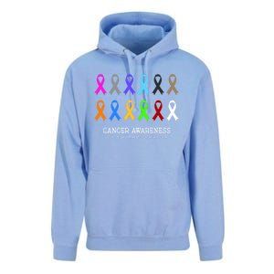 Cancer Awareness Clothing Gift Fight Cancer Ribbon Gift Unisex Surf Hoodie