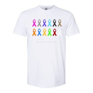 Cancer Awareness Clothing Gift Fight Cancer Ribbon Gift Softstyle CVC T-Shirt