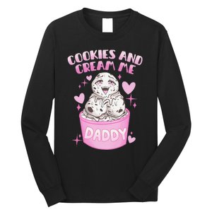 Cookies And Cream Me Daddy Funny Halloween Humor Sarcasm Long Sleeve Shirt