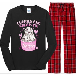 Cookies And Cream Me Daddy Funny Halloween Humor Sarcasm Long Sleeve Pajama Set