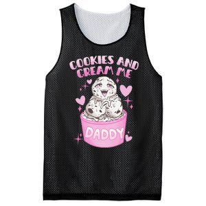 Cookies And Cream Me Daddy Funny Halloween Humor Sarcasm Mesh Reversible Basketball Jersey Tank