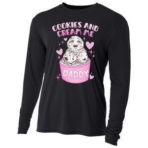 Cookies And Cream Me Daddy Funny Halloween Humor Sarcasm Cooling Performance Long Sleeve Crew