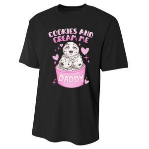 Cookies And Cream Me Daddy Funny Halloween Humor Sarcasm Performance Sprint T-Shirt