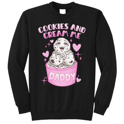 Cookies And Cream Me Daddy Funny Halloween Humor Sarcasm Tall Sweatshirt