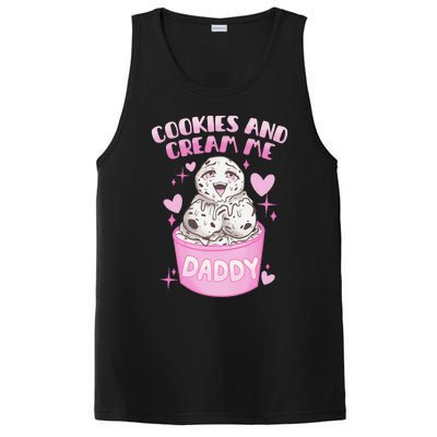 Cookies And Cream Me Daddy Funny Halloween Humor Sarcasm PosiCharge Competitor Tank