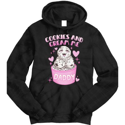 Cookies And Cream Me Daddy Funny Halloween Humor Sarcasm Tie Dye Hoodie