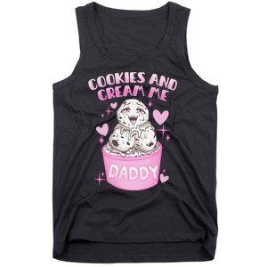 Cookies And Cream Me Daddy Funny Halloween Humor Sarcasm Tank Top