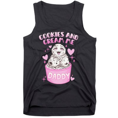 Cookies And Cream Me Daddy Funny Halloween Humor Sarcasm Tank Top