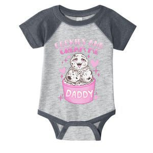 Cookies And Cream Me Daddy Funny Halloween Humor Sarcasm Infant Baby Jersey Bodysuit