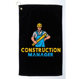 Construction Ager Construction Worker Gift Platinum Collection Golf Towel