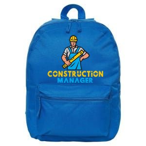 Construction Ager Construction Worker Gift 16 in Basic Backpack