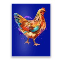 Chicken Art Colorful Funny Fowl Lovers Poster