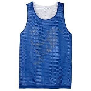 Chicken Art Colorful Rooster Funny Fowl Lovers Outfit Mesh Reversible Basketball Jersey Tank