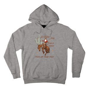 Cowboy And Cowgirl Christmas Howdy Country Tall Hoodie