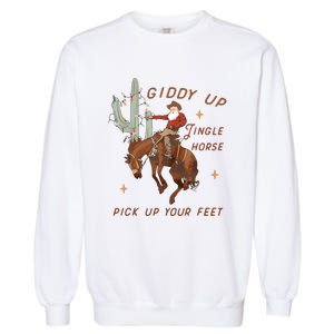 Cowboy And Cowgirl Christmas Howdy Country Garment-Dyed Sweatshirt