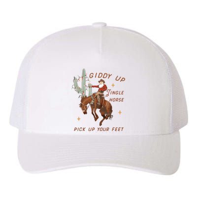 Cowboy And Cowgirl Christmas Howdy Country Yupoong Adult 5-Panel Trucker Hat