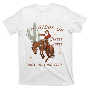 Cowboy And Cowgirl Christmas Howdy Country T-Shirt