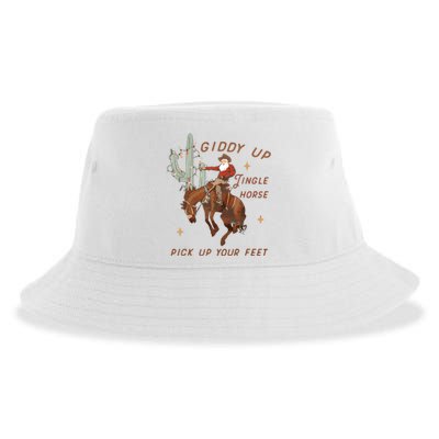 Cowboy And Cowgirl Christmas Howdy Country Sustainable Bucket Hat