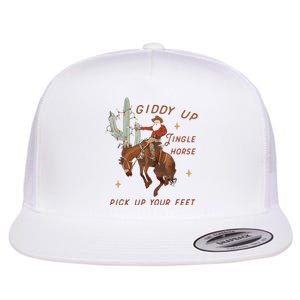 Cowboy And Cowgirl Christmas Howdy Country Flat Bill Trucker Hat