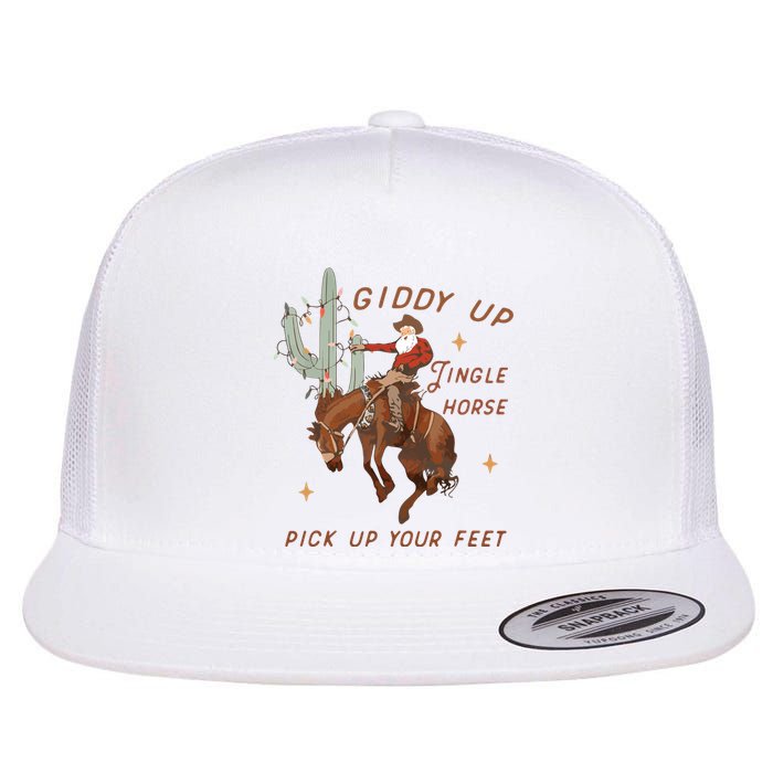 Cowboy And Cowgirl Christmas Howdy Country Flat Bill Trucker Hat