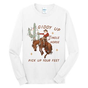 Cowboy And Cowgirl Christmas Howdy Country Tall Long Sleeve T-Shirt