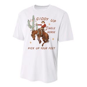 Cowboy And Cowgirl Christmas Howdy Country Performance Sprint T-Shirt