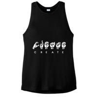 Create (ASL) Ladies PosiCharge Tri-Blend Wicking Tank