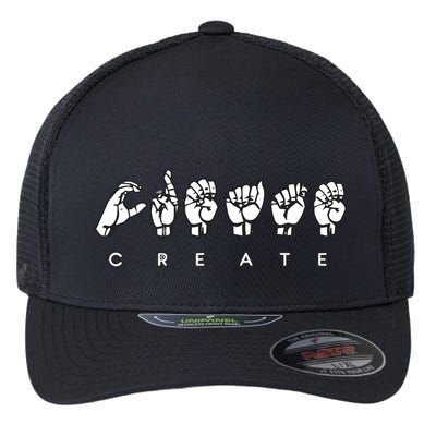 Create (ASL) Flexfit Unipanel Trucker Cap