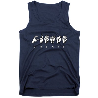 Create (ASL) Tank Top