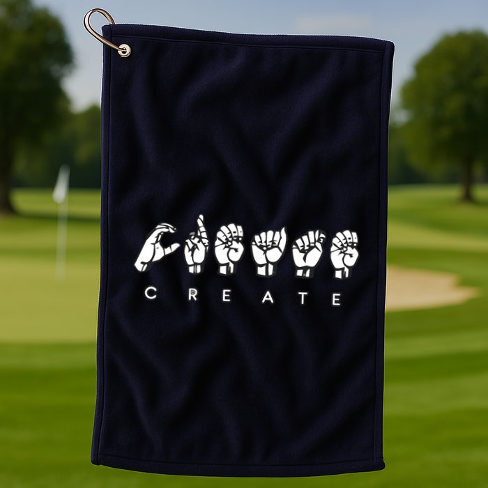 Create (ASL) Golf Towel