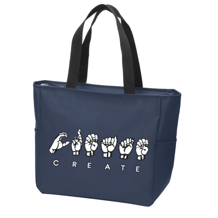 Create (ASL) Zip Tote Bag