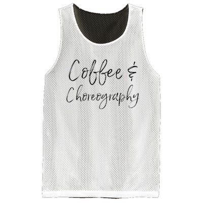 Coffee And Choreography Dance Fitness Instructor Ballet Mesh Reversible Basketball Jersey Tank