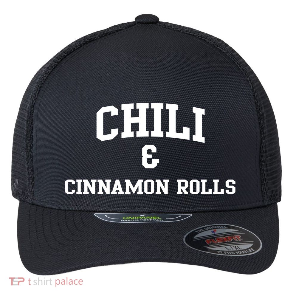 Chili And Cinnamon Rolls Flexfit Unipanel Trucker Cap