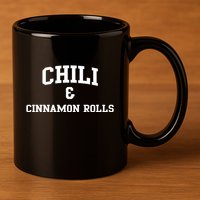 Chili And Cinnamon Rolls 11oz C Handle Ceramic Mug
