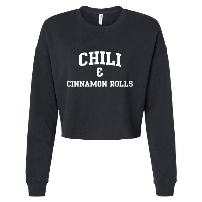 Chili And Cinnamon Rolls Cropped Pullover Crew