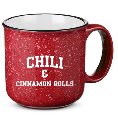 Chili And Cinnamon Rolls 15oz Campfire Ceramic Mug