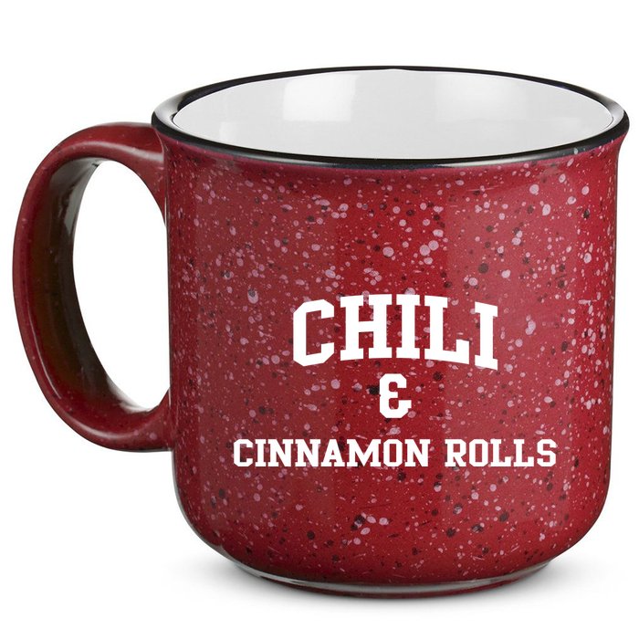 Chili And Cinnamon Rolls 15oz Campfire Ceramic Mug