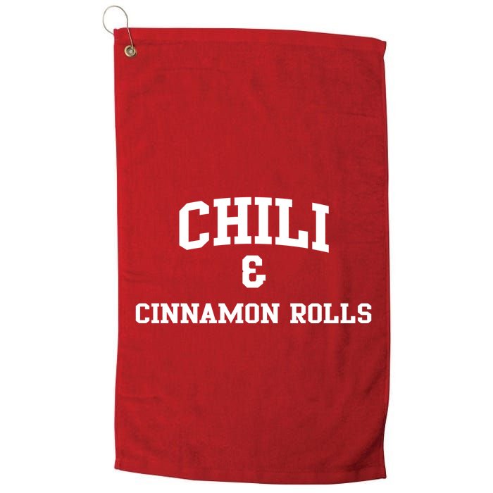 Chili And Cinnamon Rolls Golf Towel