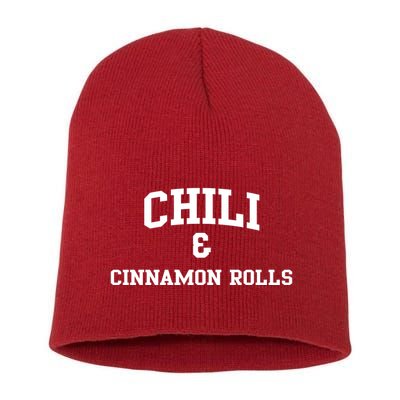 Chili And Cinnamon Rolls Short Acrylic Beanie
