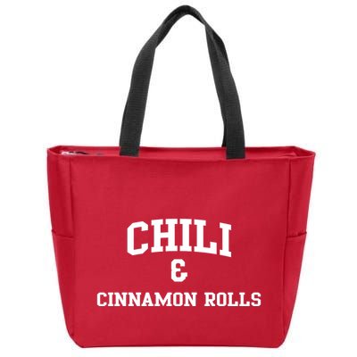 Chili And Cinnamon Rolls Zip Tote Bag