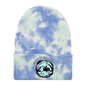 Cheshire Alice Cat We_re All Mad Here Wonderland Tie Dye 12in Knit Beanie