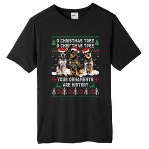 Cute Australian Cattle Dog Oh Christmas Tree Ugly Xmas Cute Gift Tall Fusion ChromaSoft Performance T-Shirt