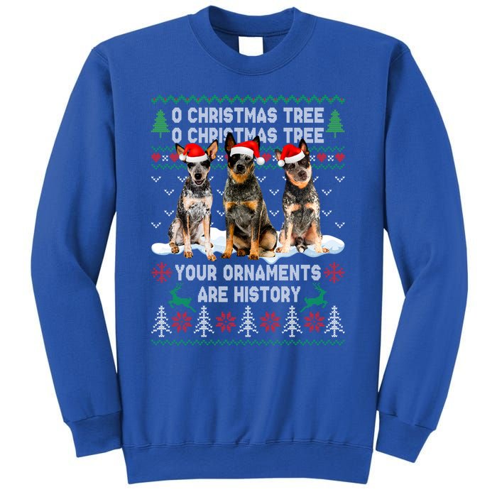 Cute Australian Cattle Dog Oh Christmas Tree Ugly Xmas Cute Gift Sweatshirt