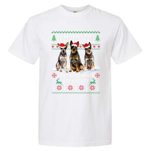 Cute Australian Cattle Dog Oh Christmas Tree Ugly Xmas Cute Gift Garment-Dyed Heavyweight T-Shirt