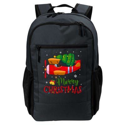 Christmas Airplane Christmas Tree Pilot Funny Ugly Meaningful Gift Daily Commute Backpack