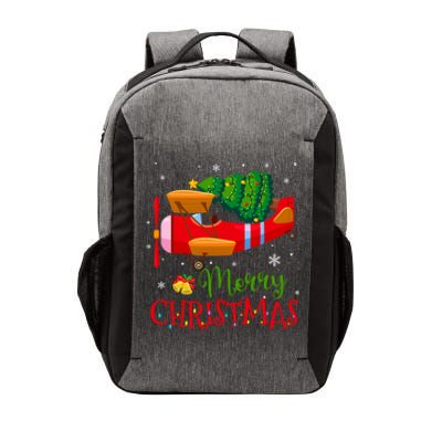 Christmas Airplane Christmas Tree Pilot Funny Ugly Meaningful Gift Vector Backpack