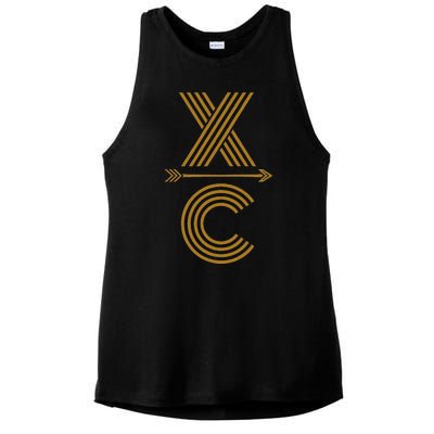 Cx A Cross Country Running Design Ladies PosiCharge Tri-Blend Wicking Tank